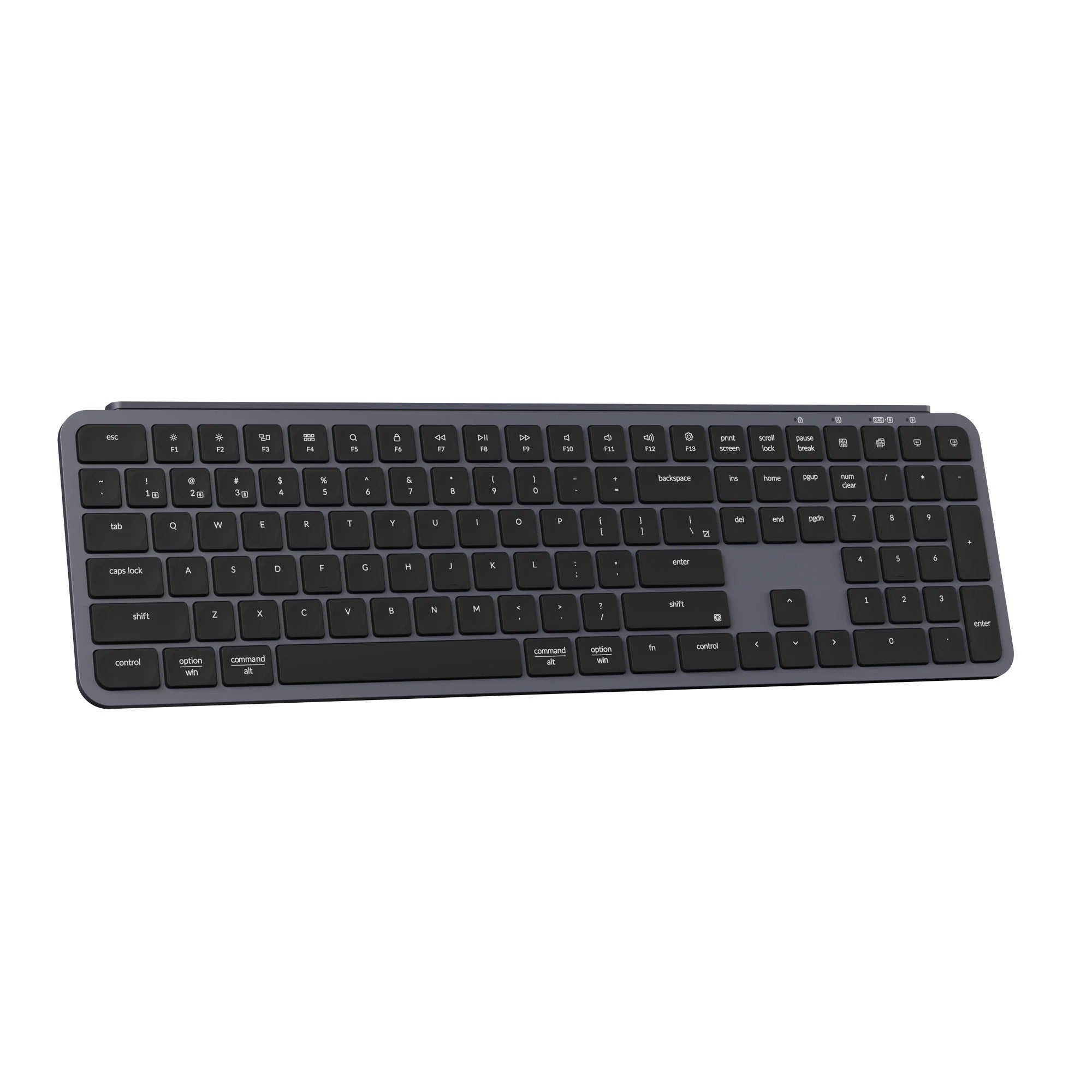 Keychron b6 pro-k1, toetsenbord (zwart, us lay-out, scissor switches, abs, 2.4 ghz | bluetooth 5.2 | usb-c)
