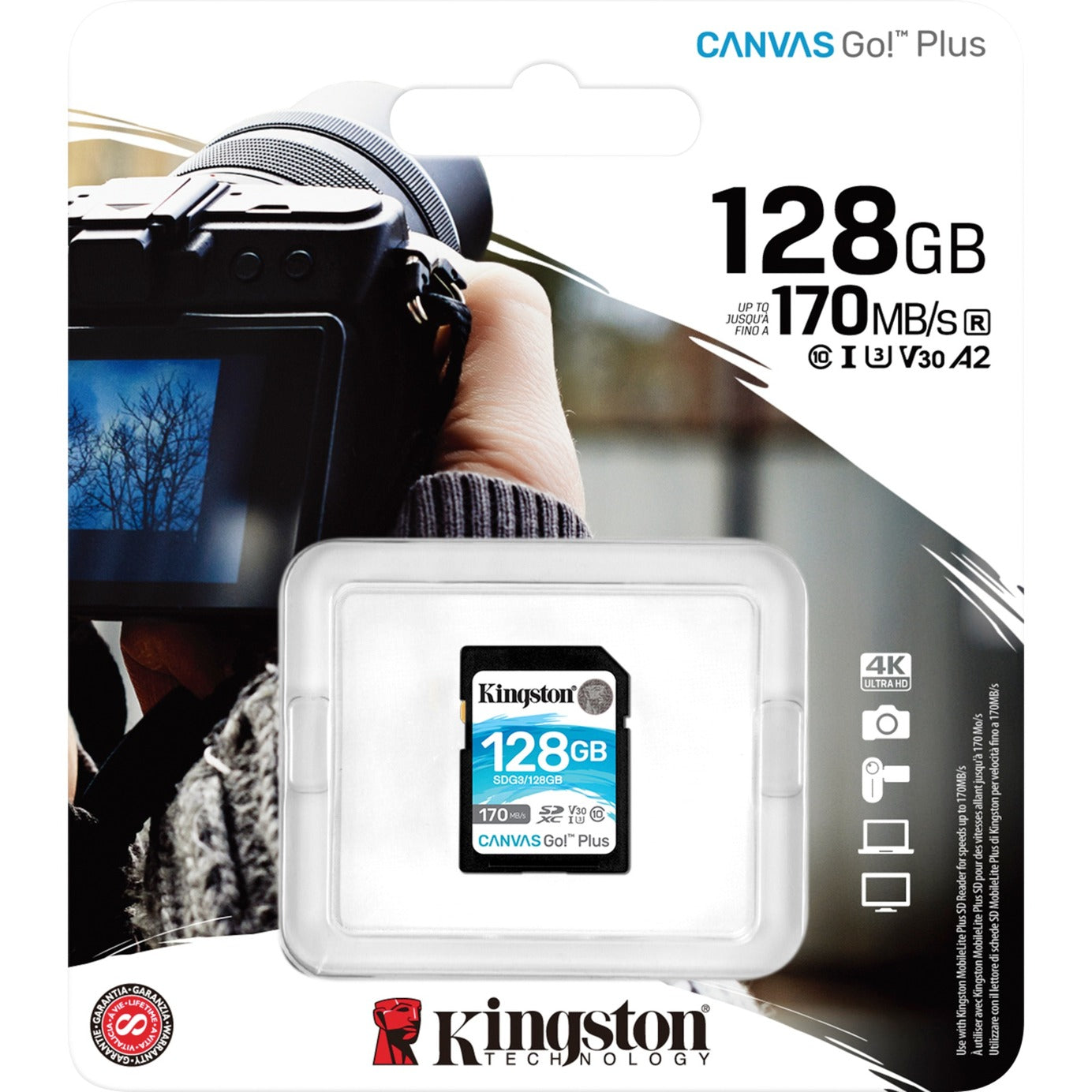 Kingston Canvas Go! Plus SDXC 128 GB