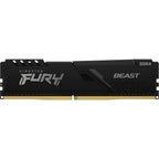 Kingston fury beast 16 gb ddr4-3200 (1x 16 gb) werkgeheugen (zwart, kf432c16bb1 16, xmp 2.0)