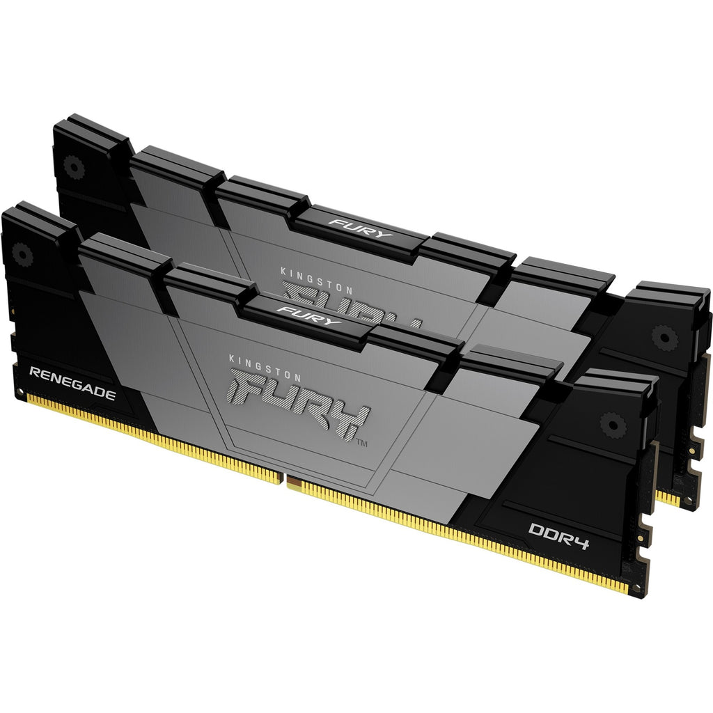 Kingston fury 32 gb ddr4-4000 kit werkgeheugen (zwart, kf440c19rb12k2 32, renegade, xmp 2.0)