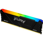 Kingston fury 64 gb ddr4-3200 kit werkgeheugen (zwart, beast rgb, xmp 2.0)