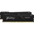 Kingston fury 64 gb ddr4-3600 (2x 32 gb) kit werkgeheugen (zwart, kf436c18bbk2 64, beast, xmp 2.0)