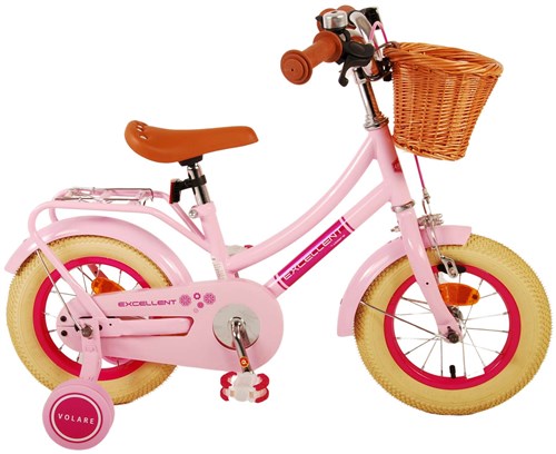 Volare - excellent kinderfiets - meisjes - 12 inch - roze