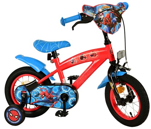 Yipeeh - Yipeeh Spiderman 12 fiets rood/blauw 20502