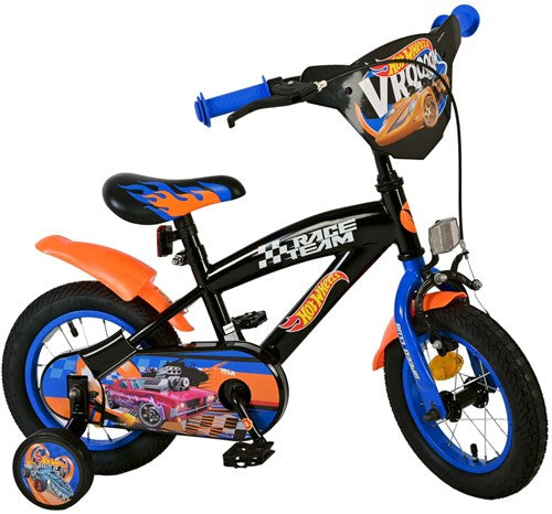 Yipeeh - Yipeeh Hot wheels 12 fiets zwart/oranje/blauw 31256