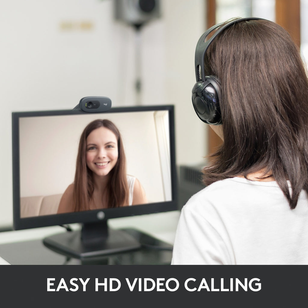 Webcam logitech c270. 3mp 720p hd