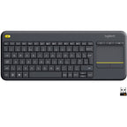 Logitech wireless touch keyboard k400 plus, toetsenbord (antraciet, eu lay-out (qwerty))
