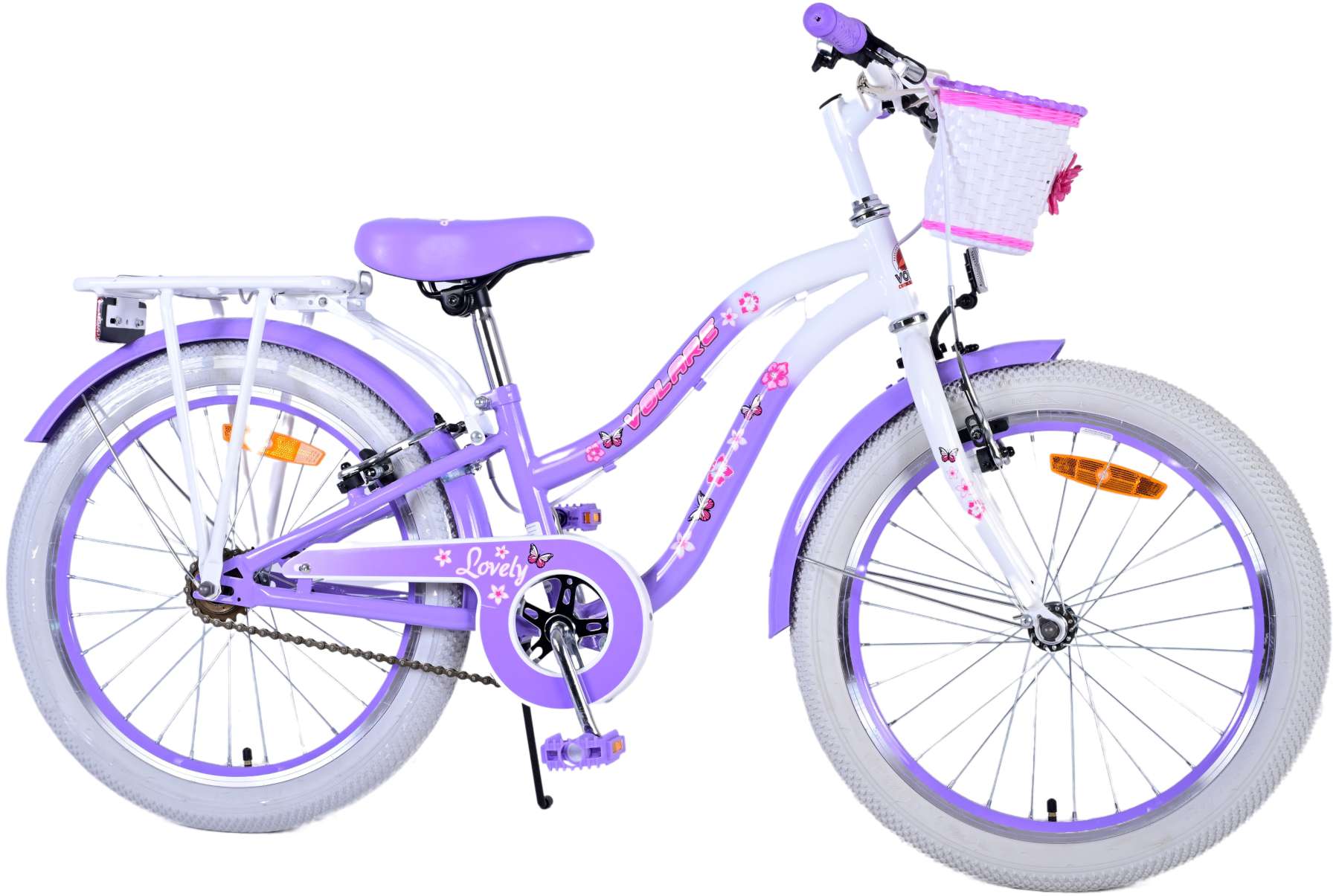 Volare lovely kinderfiets - meisjes - 20 inch - paars - 7 versnellingen