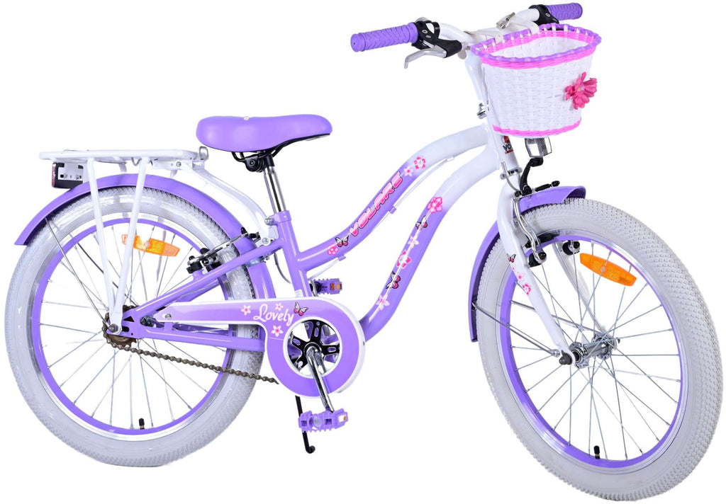 Volare lovely kinderfiets - meisjes - 20 inch - paars - 7 versnellingen