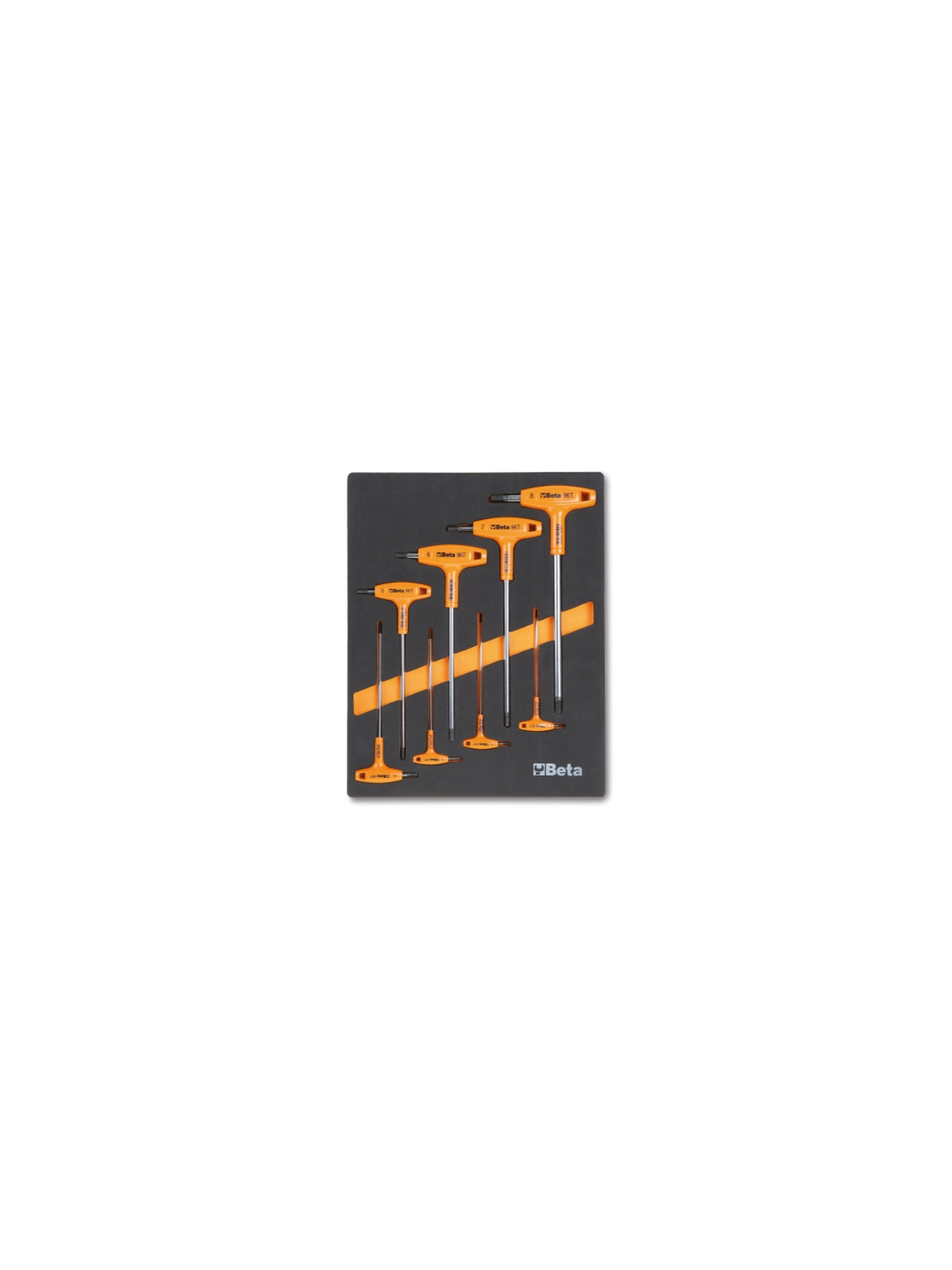 Beta Beta - inbussleutel set t handvat 8-delig met inlay