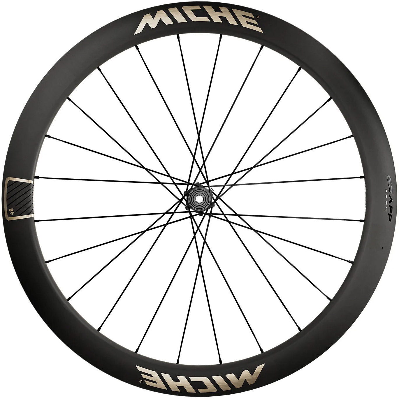 Miche wheel sets graff48 aero black ms 12f.tub.