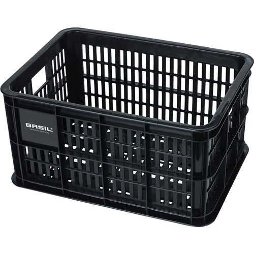 Caisse à vélo Basil S - petite - 17,5 litres - noire