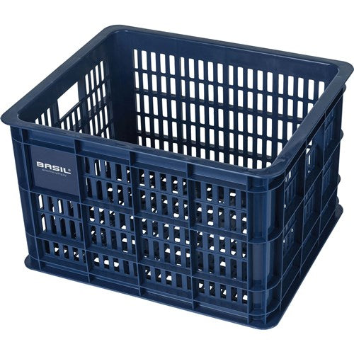 Caisse à vélo Basil M - moyenne - 29,5 litres - bleue