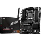 Msi pro b650-s wifi socket am5 moederbord (zwart, raid, 2.5 gbe-lan, wi-fi 6e, bt, sound, atx)