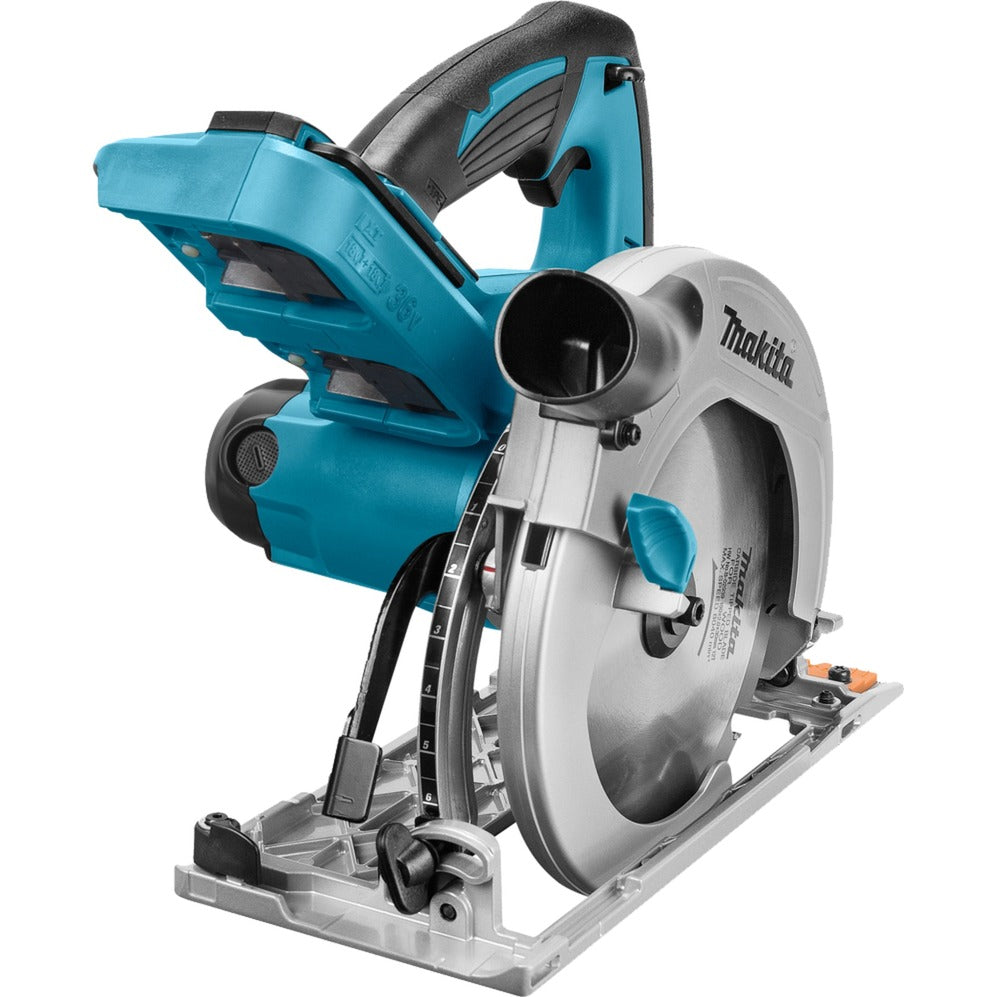 Makita accu cirkelzaag dhs710zj handcirkelzaag (blauw zwart, zonder accu en oplader)
