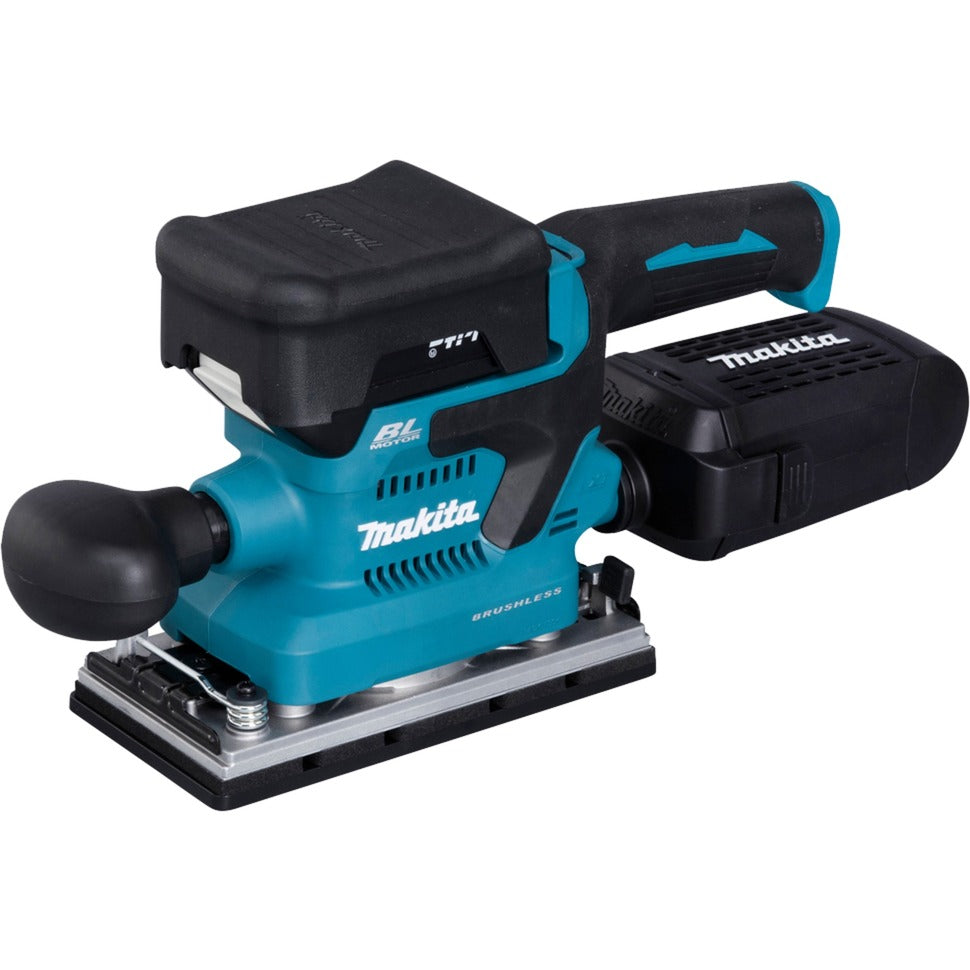 Makita accu-vlakschuurmachine dbo380z (blauw zwart, accu en oplader niet inbegrepen)