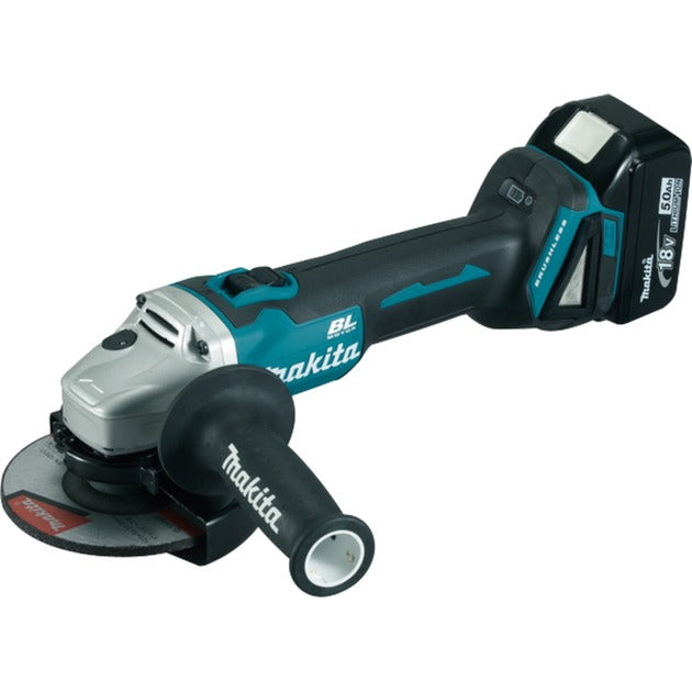 Makita dga504rtj 18v 125mm accu haakse slijper 5.0ah - dga504rtj