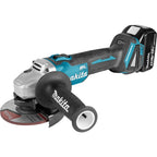 Makita dga504rtj 18v 125mm accu haakse slijper 5.0ah - dga504rtj