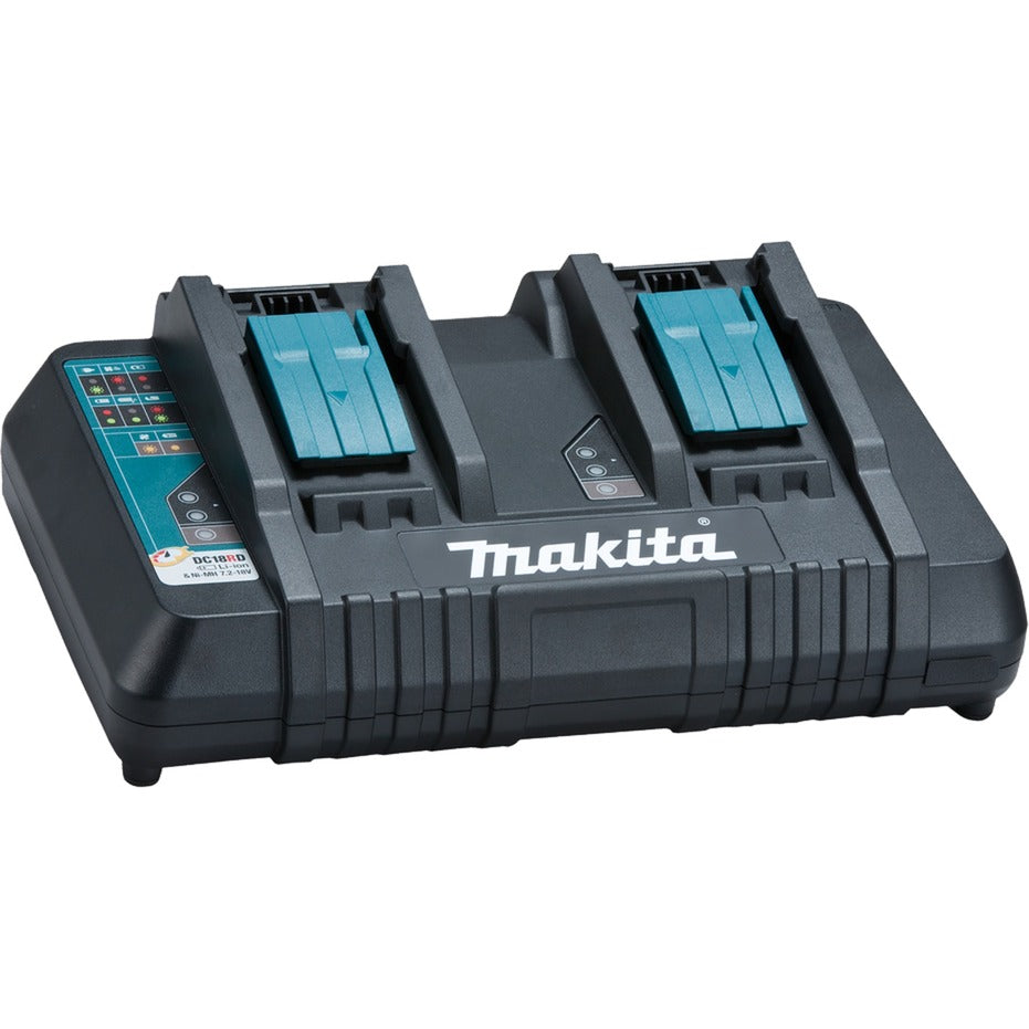 Makita dc18rd oplader voor gelijktijdig 2 accu's snel opladen - duolader - 196933-6