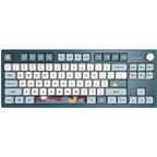 Montech mkey freedom tkl, toetsenbord (donkerblauw wit, us lay-out, gateron g pro brown, tkl, hot-swappable, rgb, pbt)