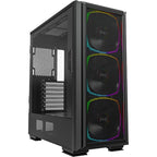Montech sky two gx midi tower behuizing (zwart | 2x usb-a | 1x usb-c | window)