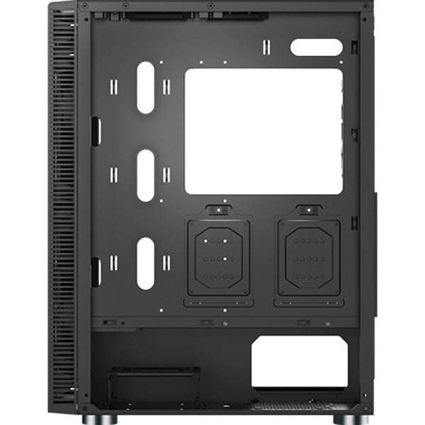 Montech x3 mesh midi tower behuizing (zwart | 3x usb-a | rgb | tempered glass)