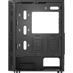 Montech x3 mesh midi tower behuizing (zwart | 3x usb-a | rgb | tempered glass)