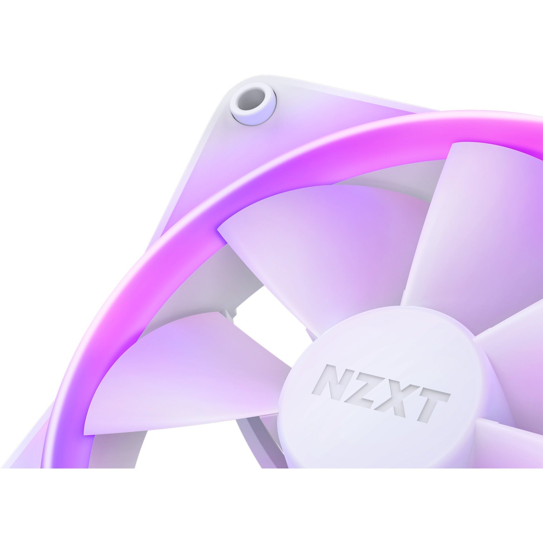 Nzxt f140 rgb duo case fans (wit, 2 stuks, 140 x 140 x 25 mm, pwm, incl. controller)