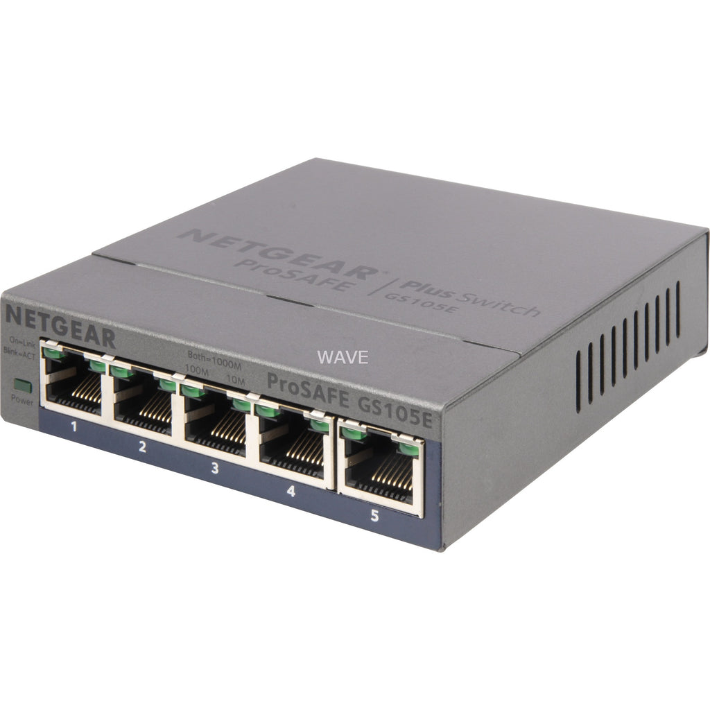 Netgear prosafe gs105e v2 switch (grijs)