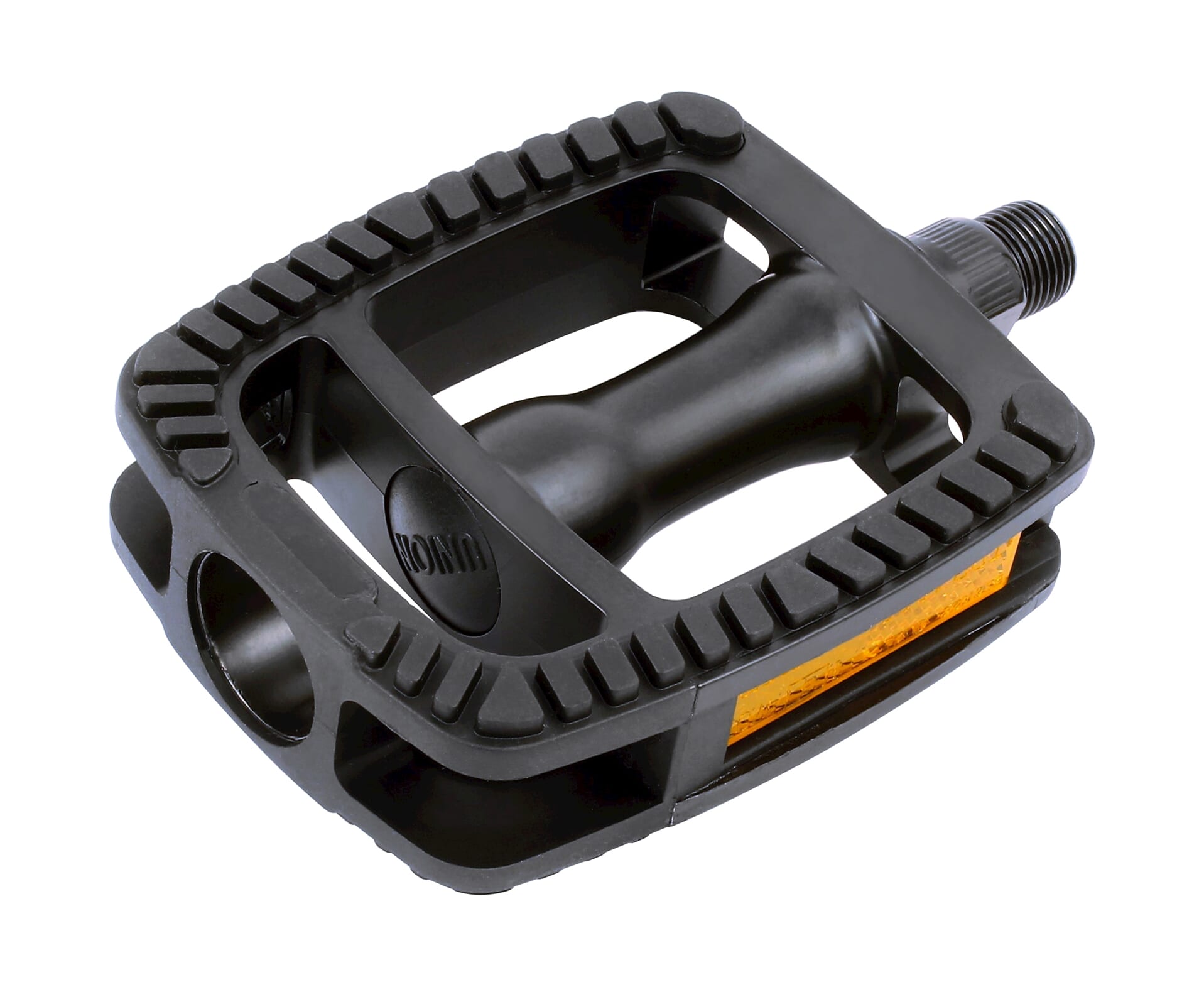 Pédale Union SP-812 EDB axe aluminium noir mat/noir antidérapant