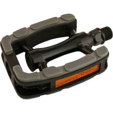 Union - pedalen 823aluminium zwart zwart grijze inleg bulk