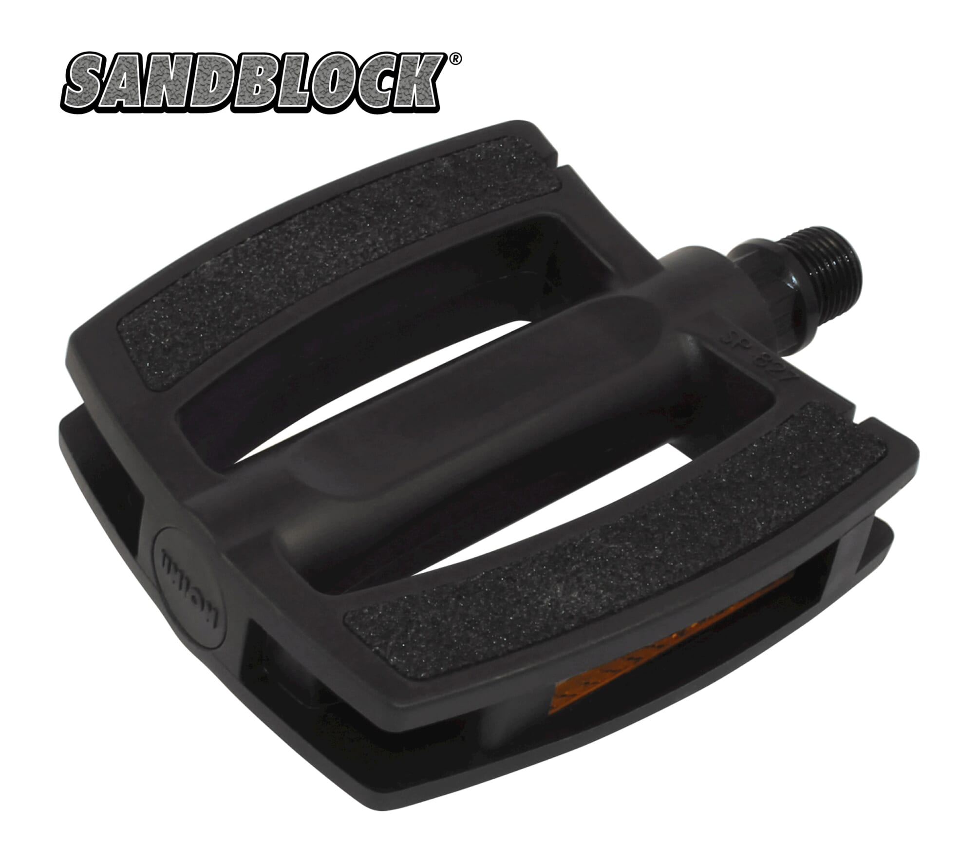 Union Pedals SP-827 bloc de sable en plastique noir sur carte