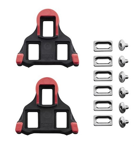 Cales Shimano SM-SH10 SPD-SL (pas de jeu) - rouge