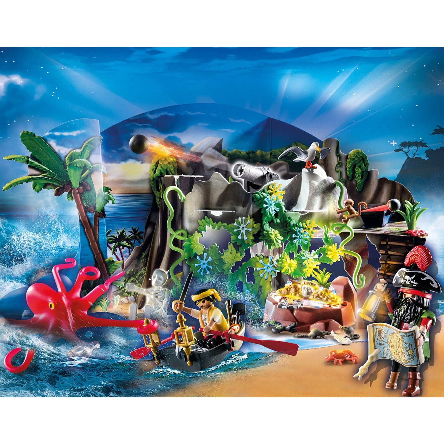 PLAYMOBIL Adventskalender Schattenjacht in de Piraten-inha