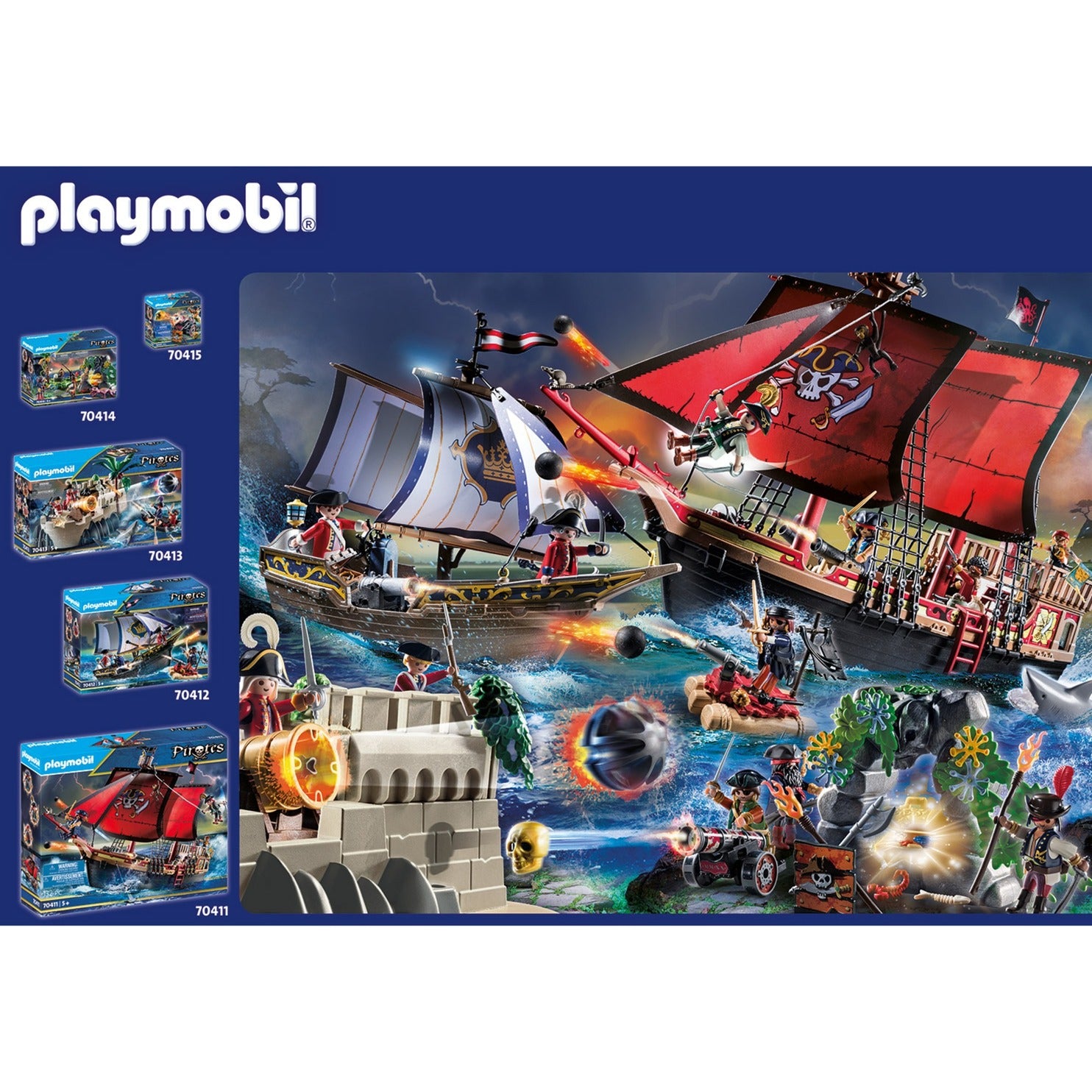 PLAYMOBIL Adventskalender Schattenjacht in de Piraten-inha