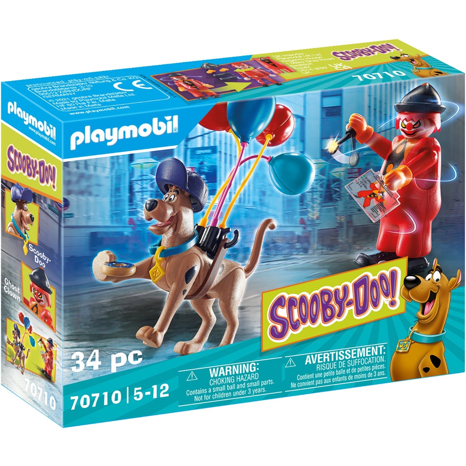 Playmobil scooby doo avontuur met de ghost clown 70710