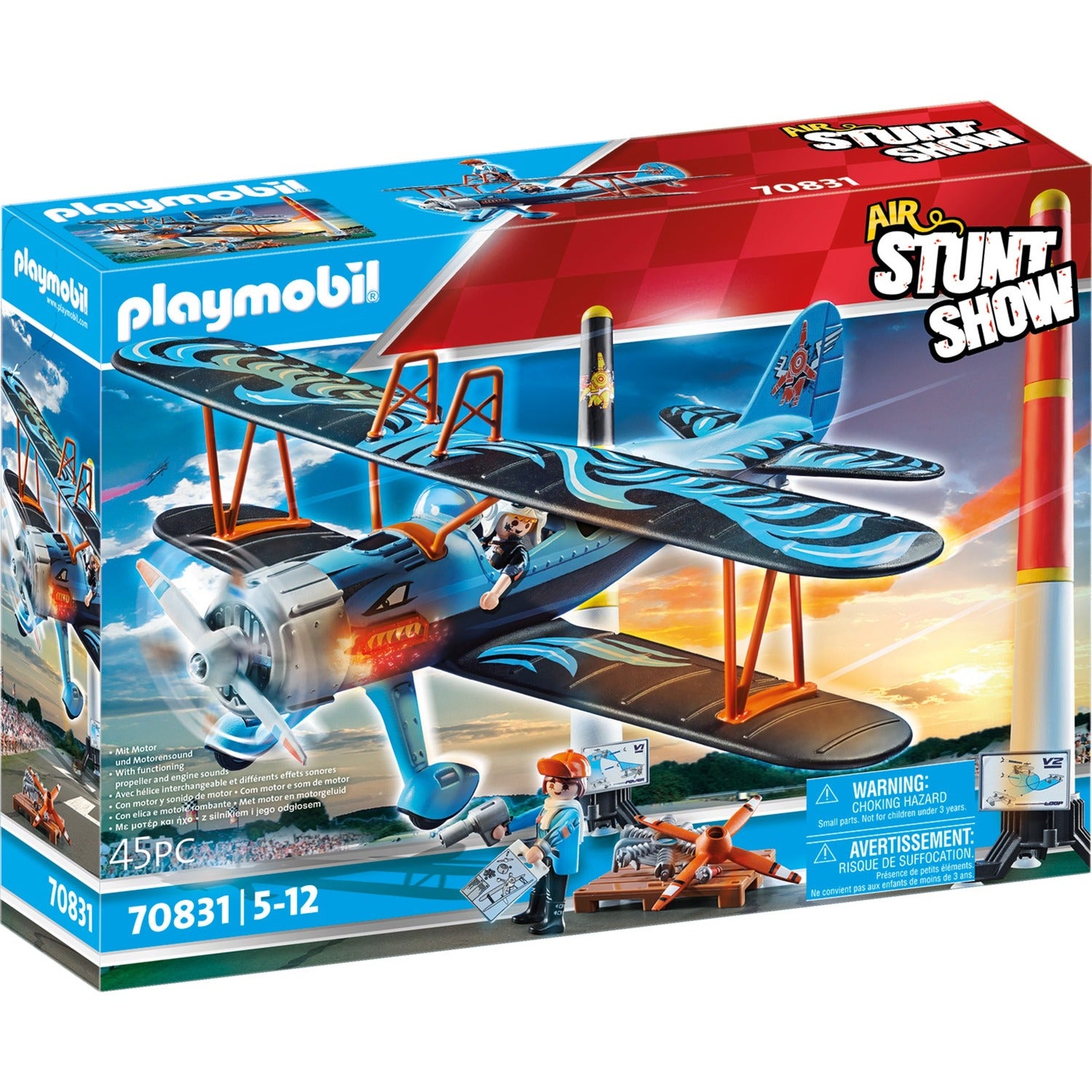 Playmobil 70831 air stuntshow dubbeldekker