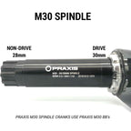 Praxis trapas adapter m30 t47 i.b. 85.5mm