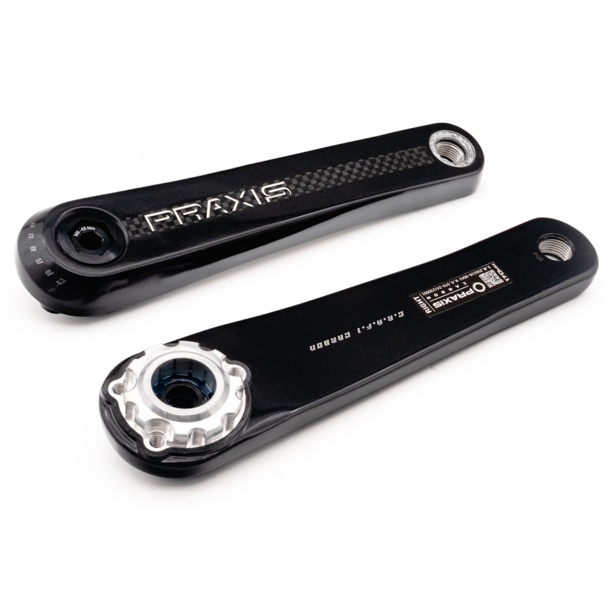 Praxis crankstel e-race tq-hpr40 carbon 165mm