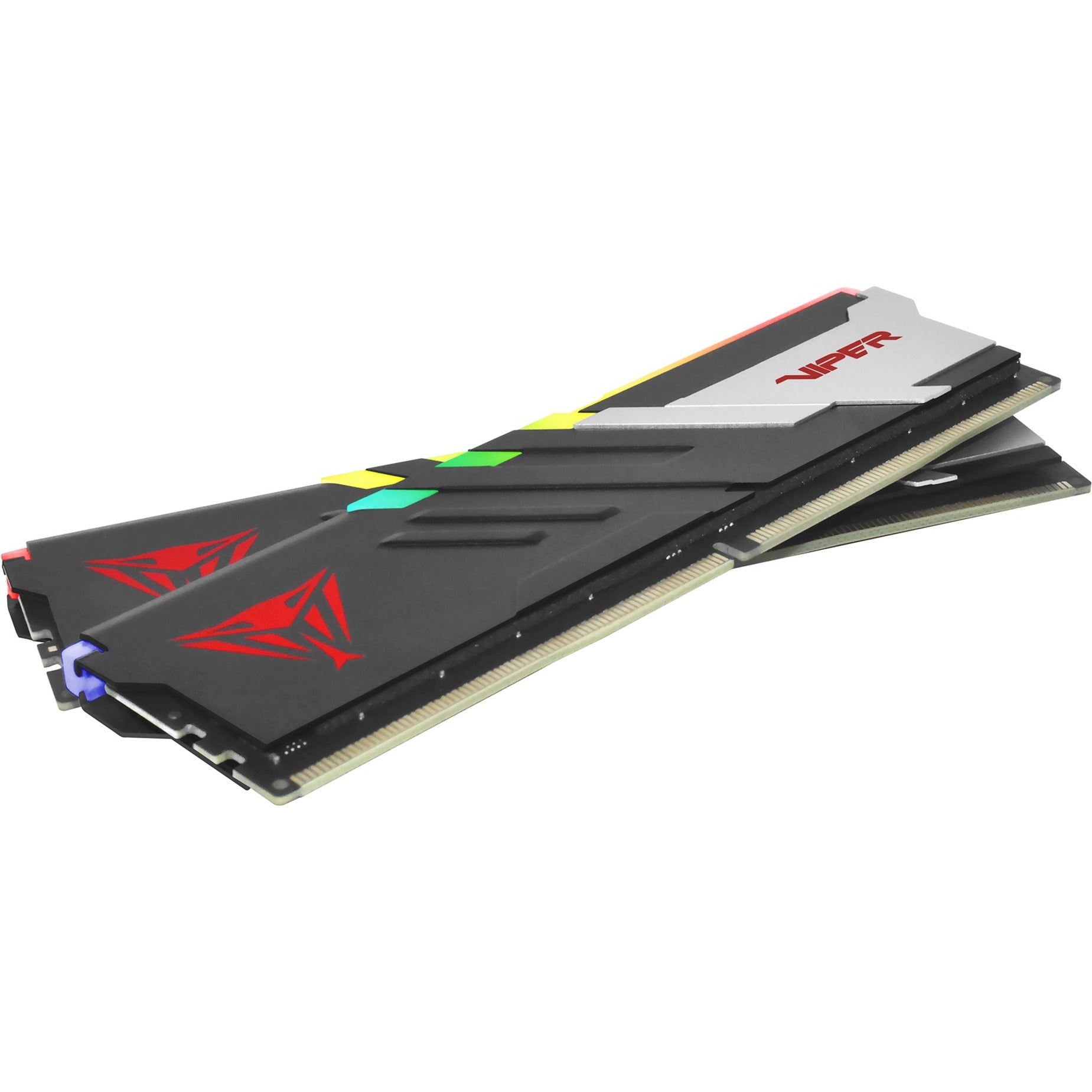 Patriot 64 gb ddr5-6000 (2x 32 gb) dual-kit werkgeheugen (zwart, pvvr564g600c30k, viper venom rgb, intel xmp, amd expo))
