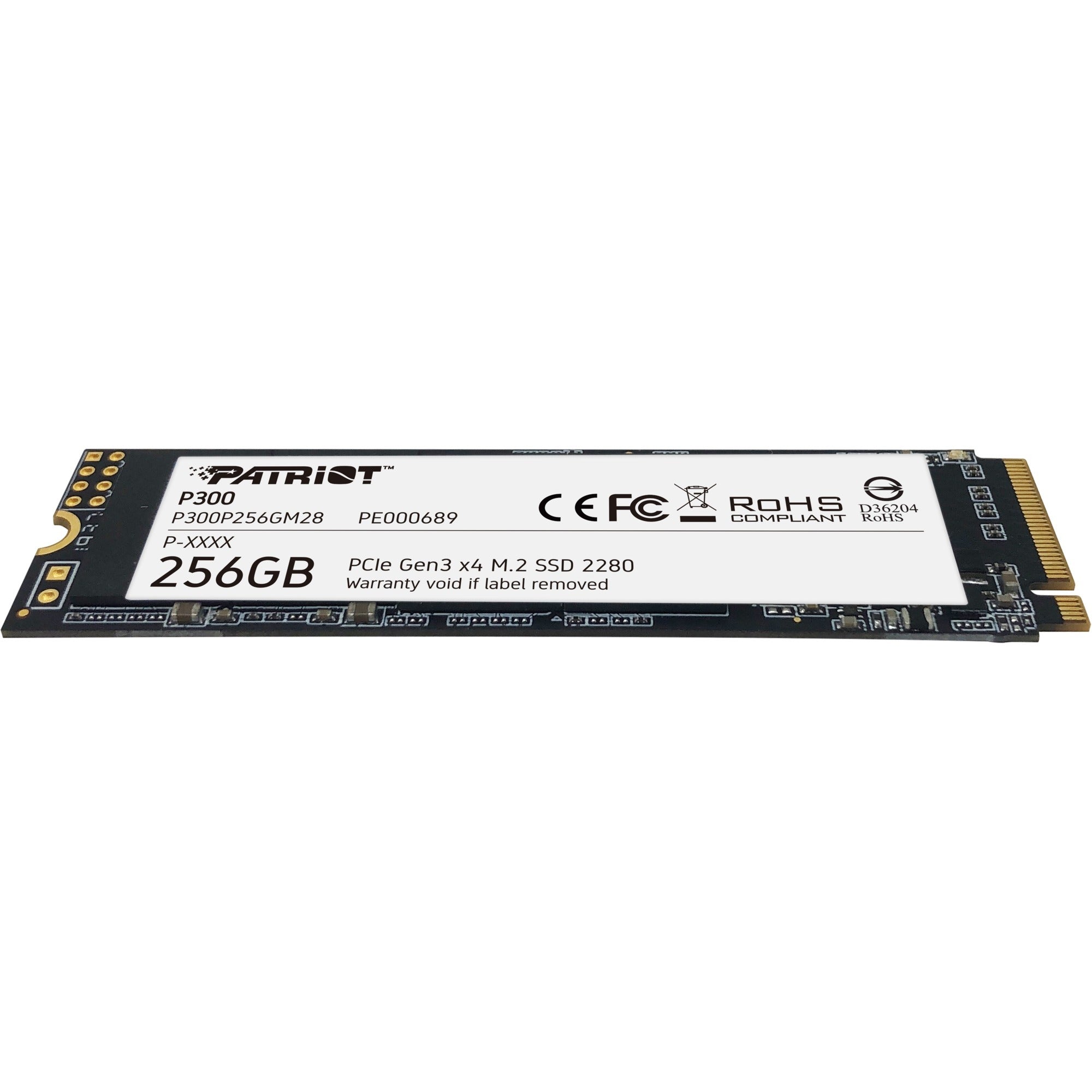 Patriot p300 256 gb ssd (p300p256gm28, pcie 3.0 x4, m.2 2280)