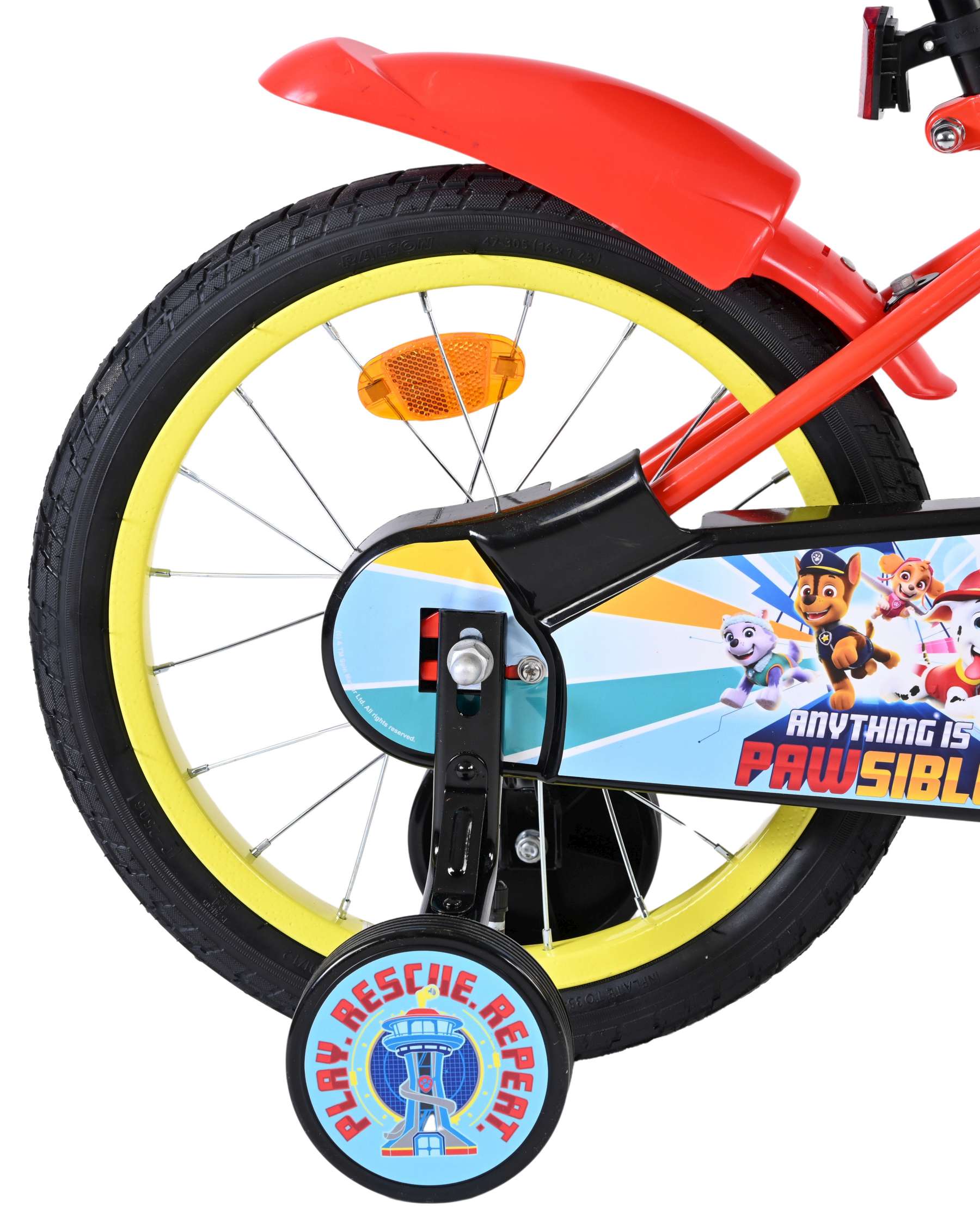 Disney Disney Kinderfiets Jongens 14 inch Rood Twee handremmen