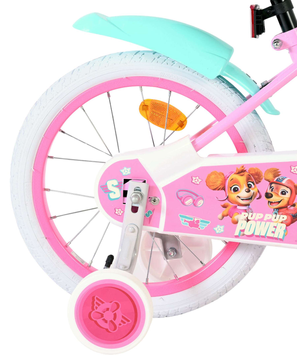 Volare paw patrol kinderfiets - meisjes - 16 inch - roze