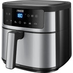Princess digitale airfyer 6l heteluchtfriteuse (zwart zilver, 6 liter)