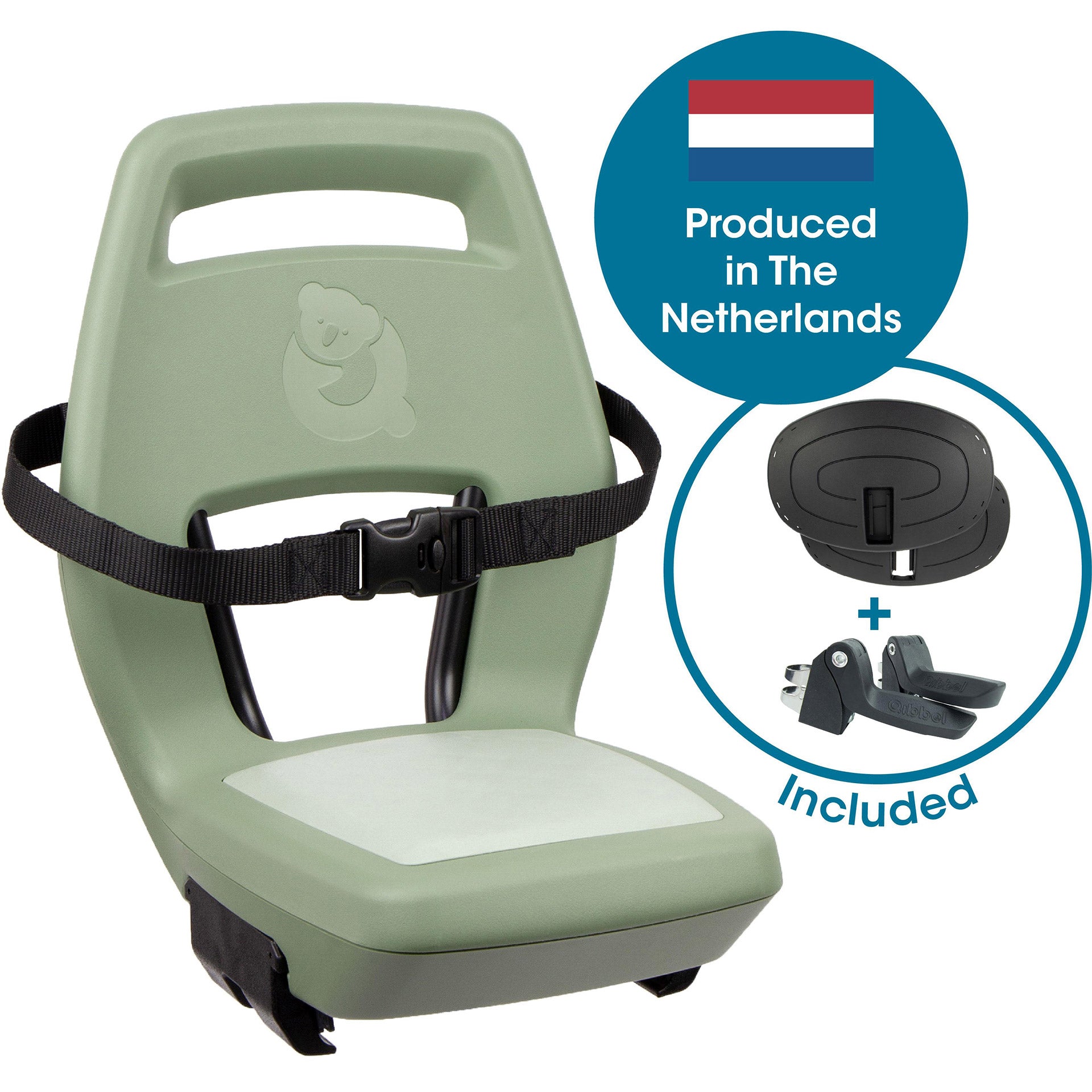 Qibbel achterzitje junior sage green q367