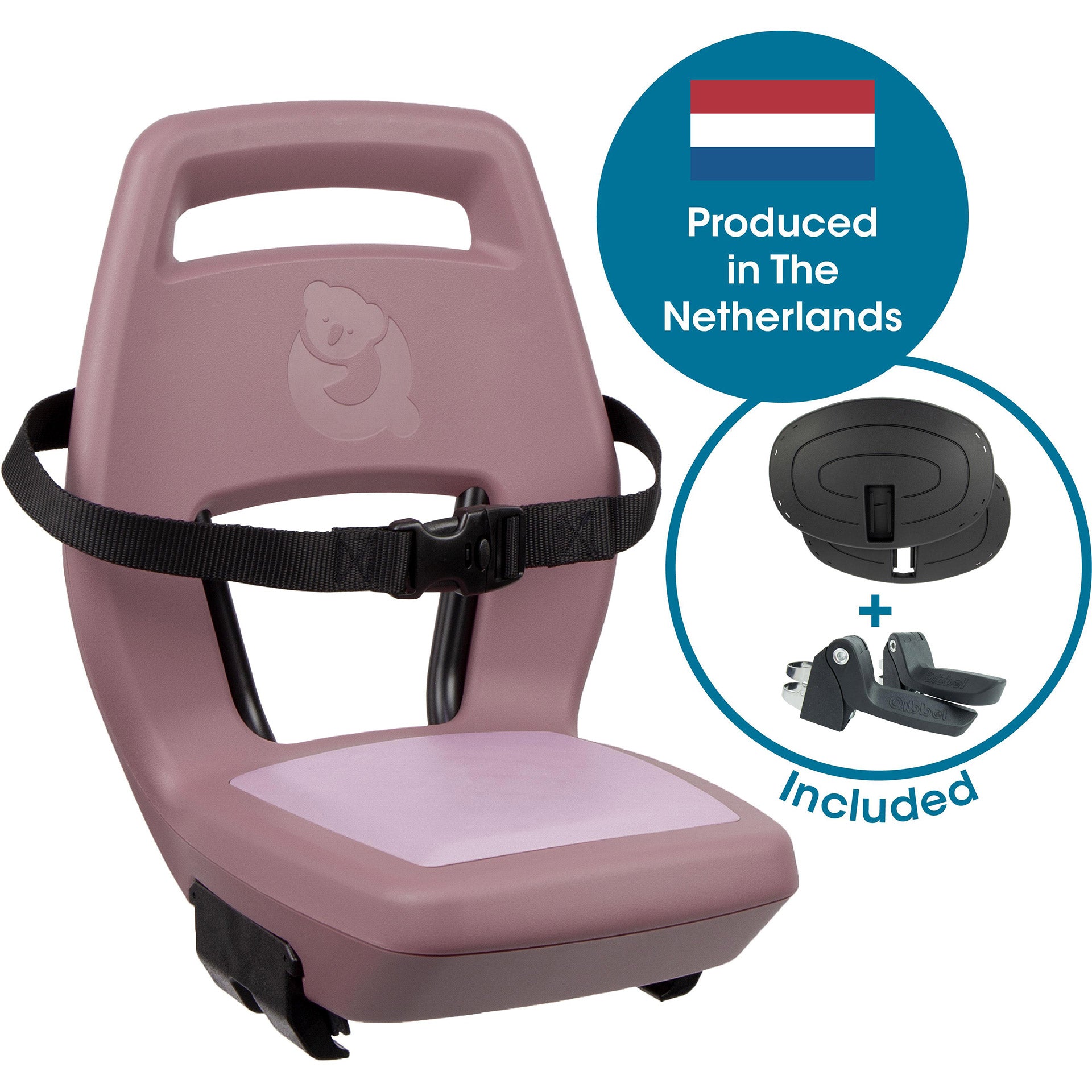 Qibbel achterzitje junior plum rose q368