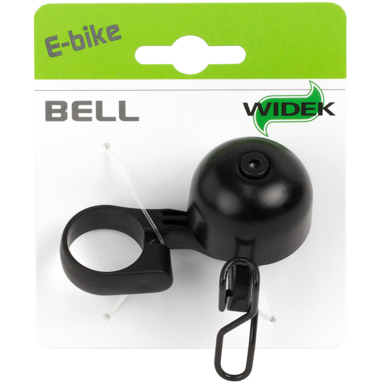 Sonnette Widek E-bike "all-black" en laiton sur carte