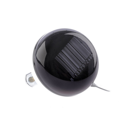 Nv Cloche de vélo Ding Dong 60mm stipes noir avec carte de code-barres