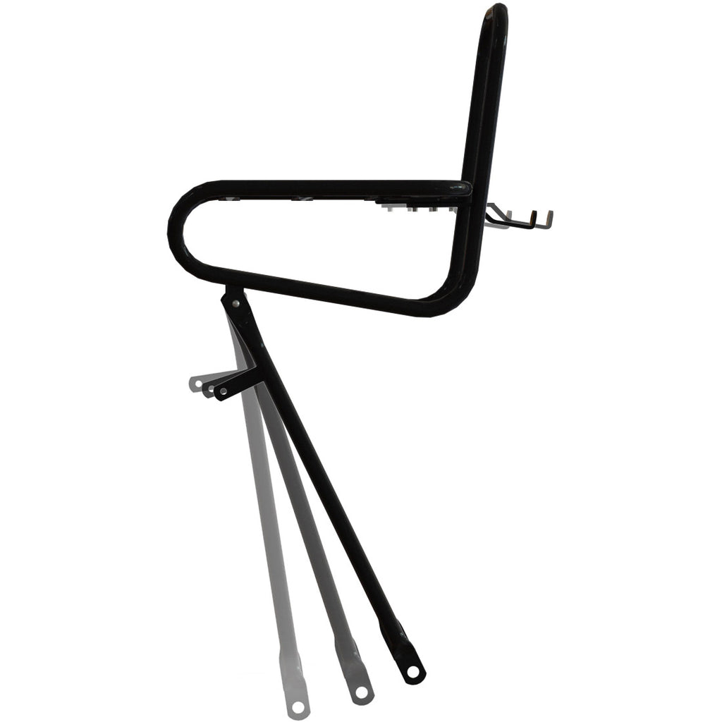 Steco support avant lisse 25cm boulon de couronne noir mat