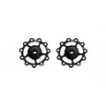 CEMA Roues de dérailleur ALU 9/10/11V acier inoxydable noir